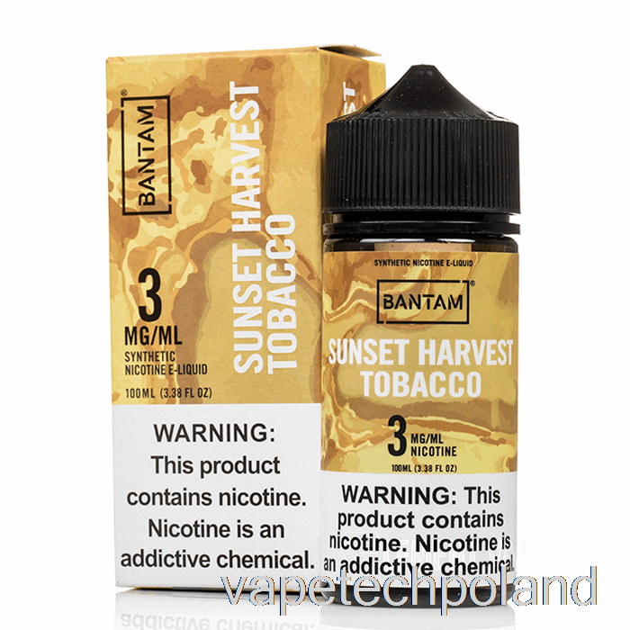 Vape Pod Sunset Harvest Tytoń - Waporyzator Bantam - 100ml 3mg